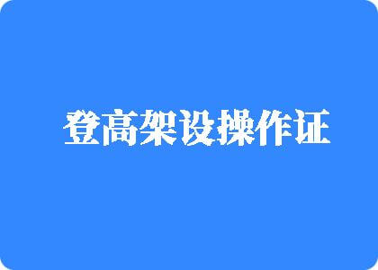 艹B视频免费观看登高架设操作证